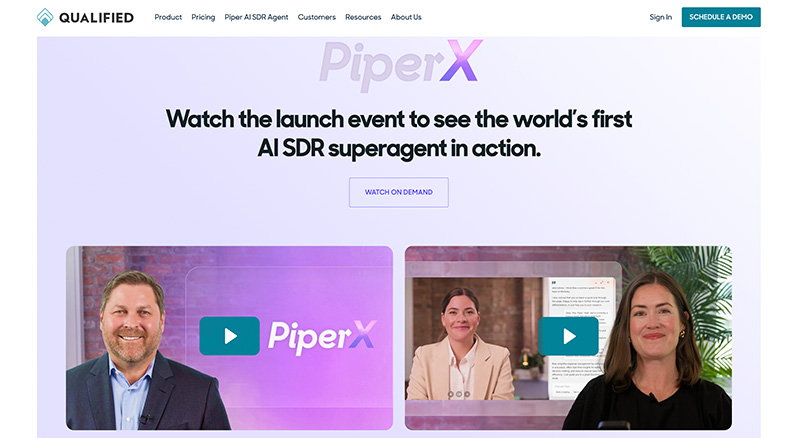 Qualified AI homapage