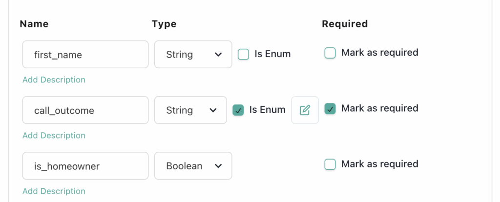 setting up structured data in vapi.